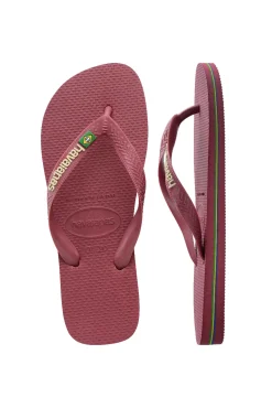 Chanclas Hav. Brasil Logo Granate