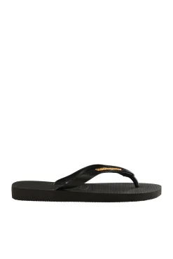 Chanclas Hav. Logo Metallic Negro