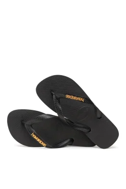 Chanclas Hav. Logo Metallic Negro