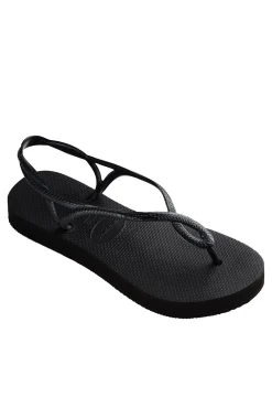 Chanclas Hav. Luna Flatform Negro
