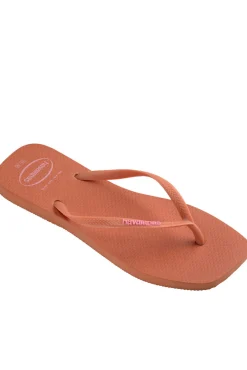 Chanclas Hav. Slim Square Logo Pop Up Rosa