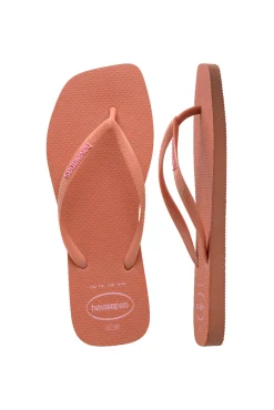 Chanclas Hav. Slim Square Logo Pop Up Rosa