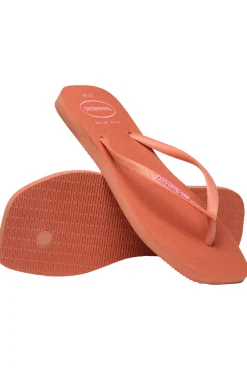 Chanclas Hav. Slim Square Logo Pop Up Rosa
