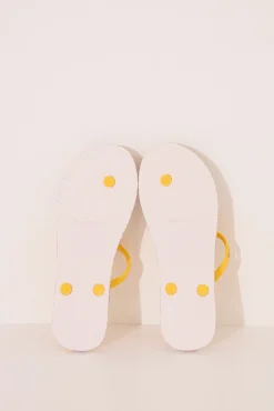 Chanclas SmileyWorld® tiras amarillas