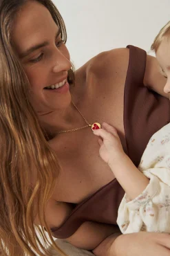 Collar Celestia Acero Baño Oro