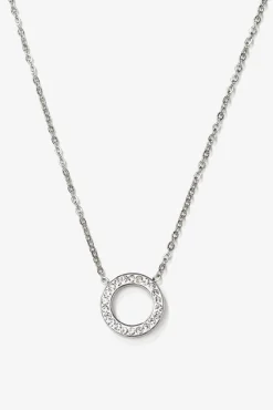 Collar de acero inoxidable con aro