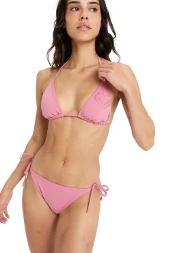 Conjunto de bikini triangular rosa