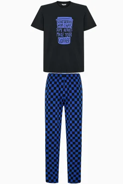 Conjunto de pijama largo estampado
