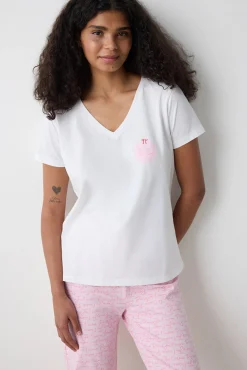 Conjunto de pijama largo rosa