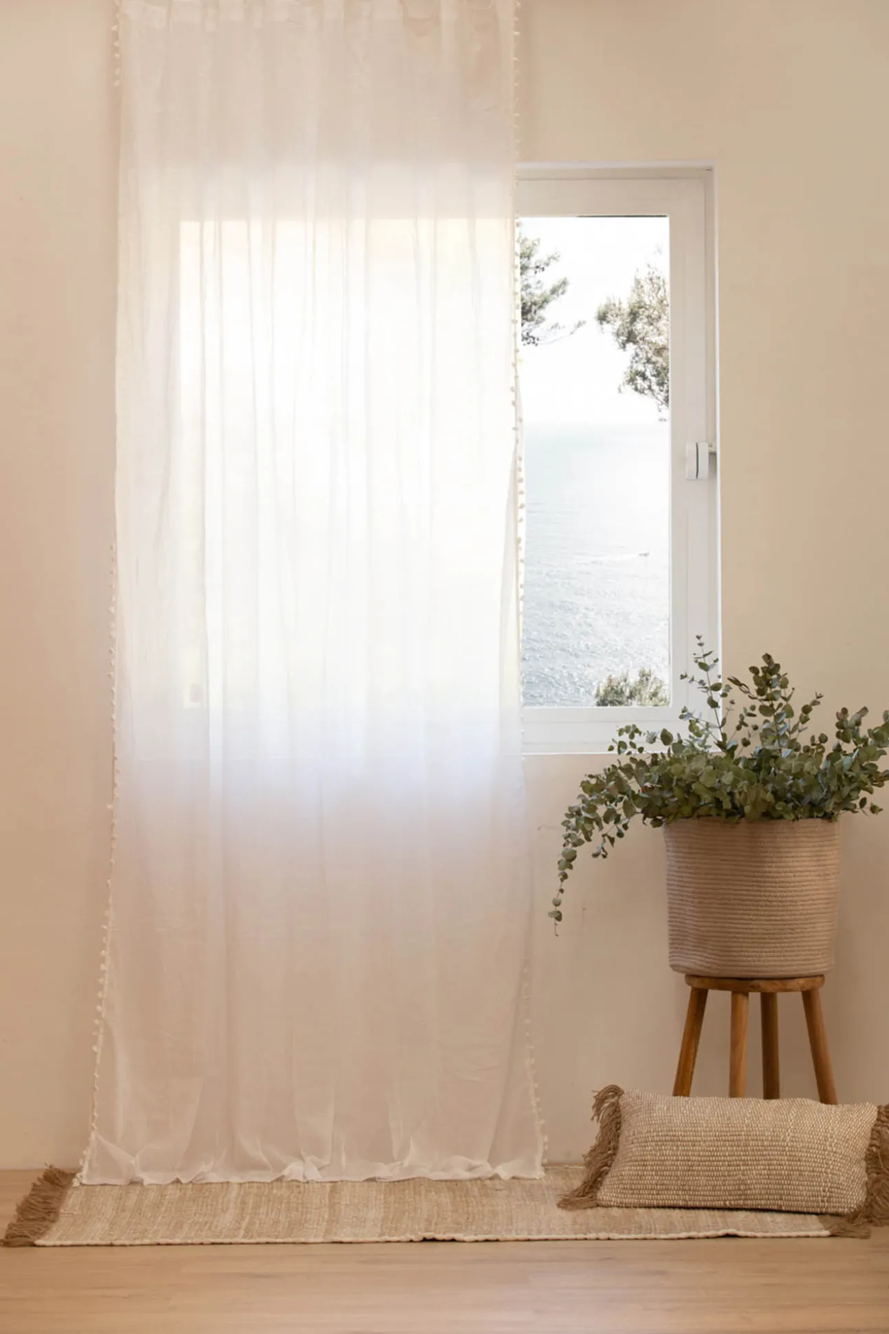 Cortina Duero 140x280 Blanco