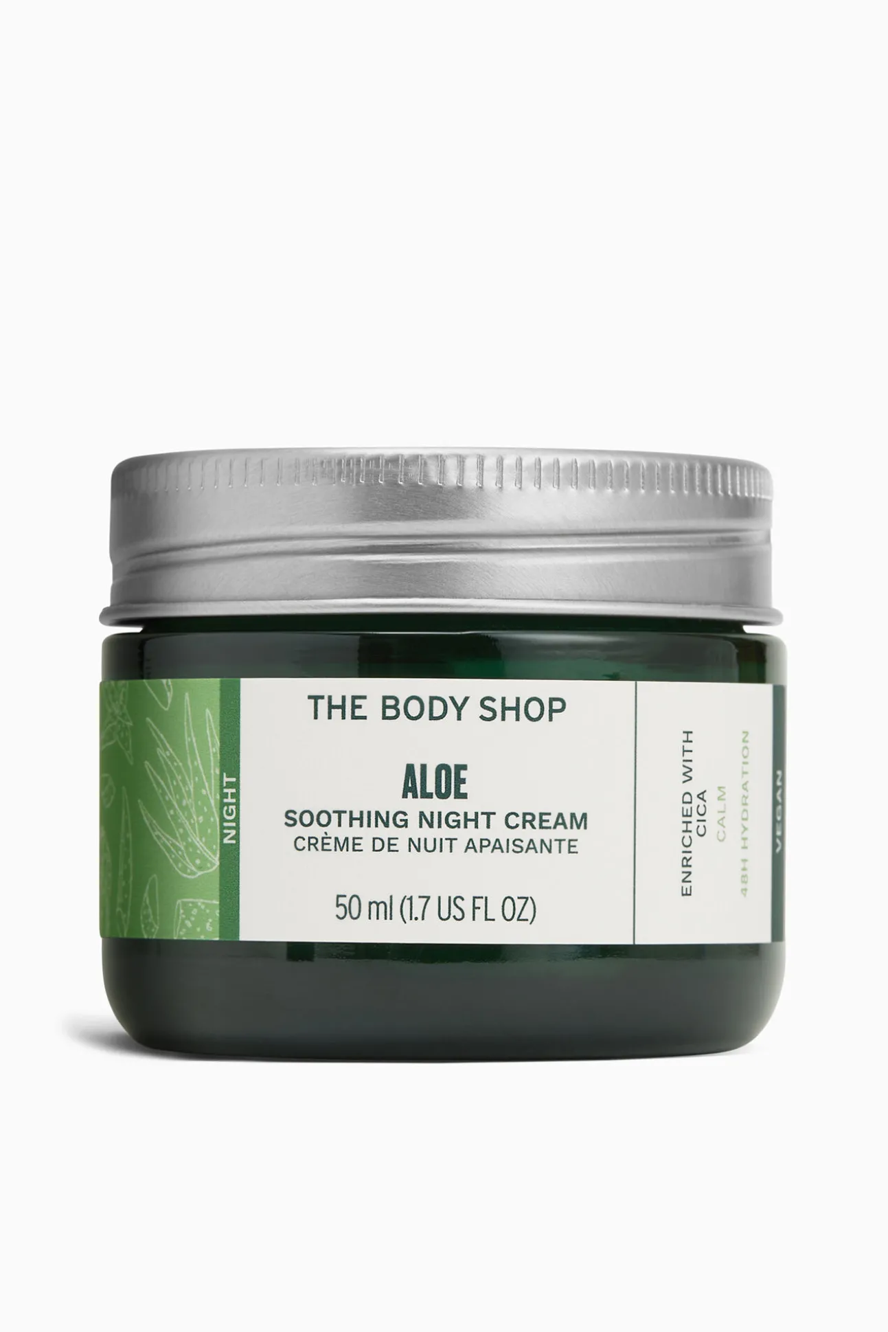 Crema De Noche Calmante De Aloe