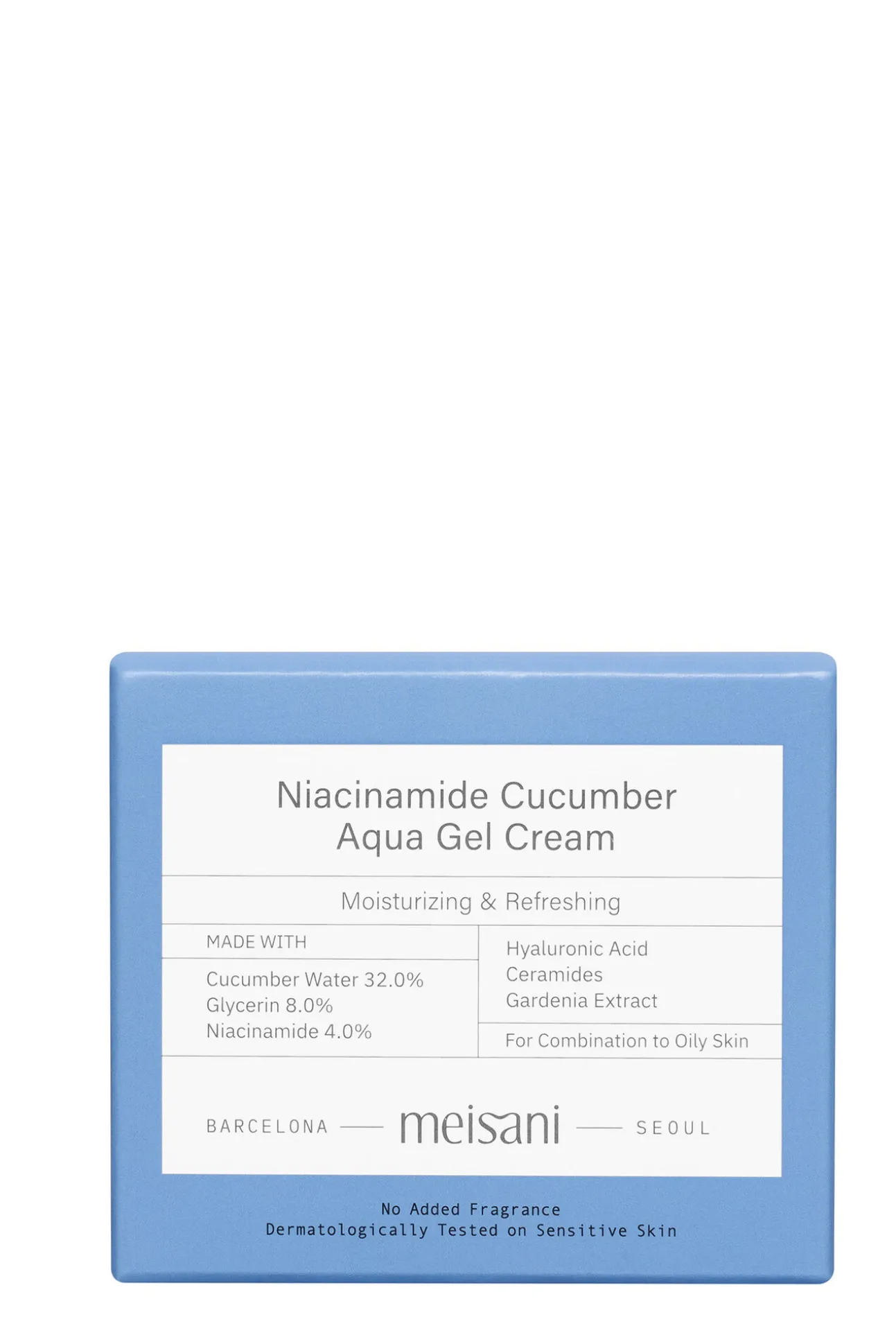 Crema hidratante facial con textura de gel