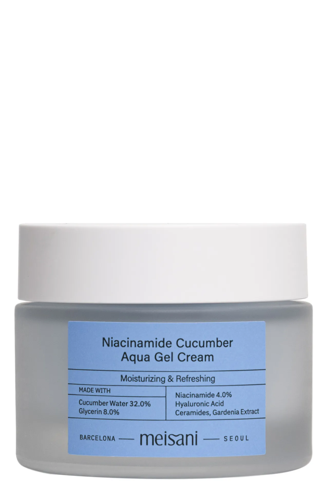 Crema hidratante facial con textura de gel