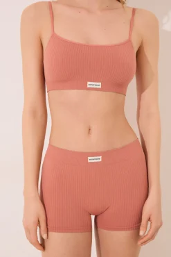 Culotte canalé seamless rosa