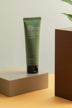 Espuma limpiadora de té verde profundo