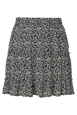 Falda corta de flores