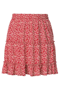 Falda corta de flores