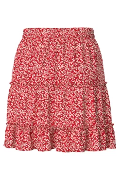Falda corta de flores