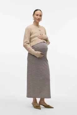 Falda larga algodón maternity