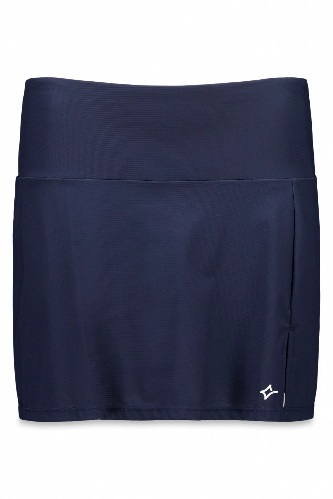 Falda microfibra azul malla interior