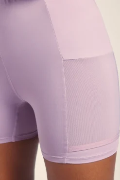 Falda microfibra lila malla interior
