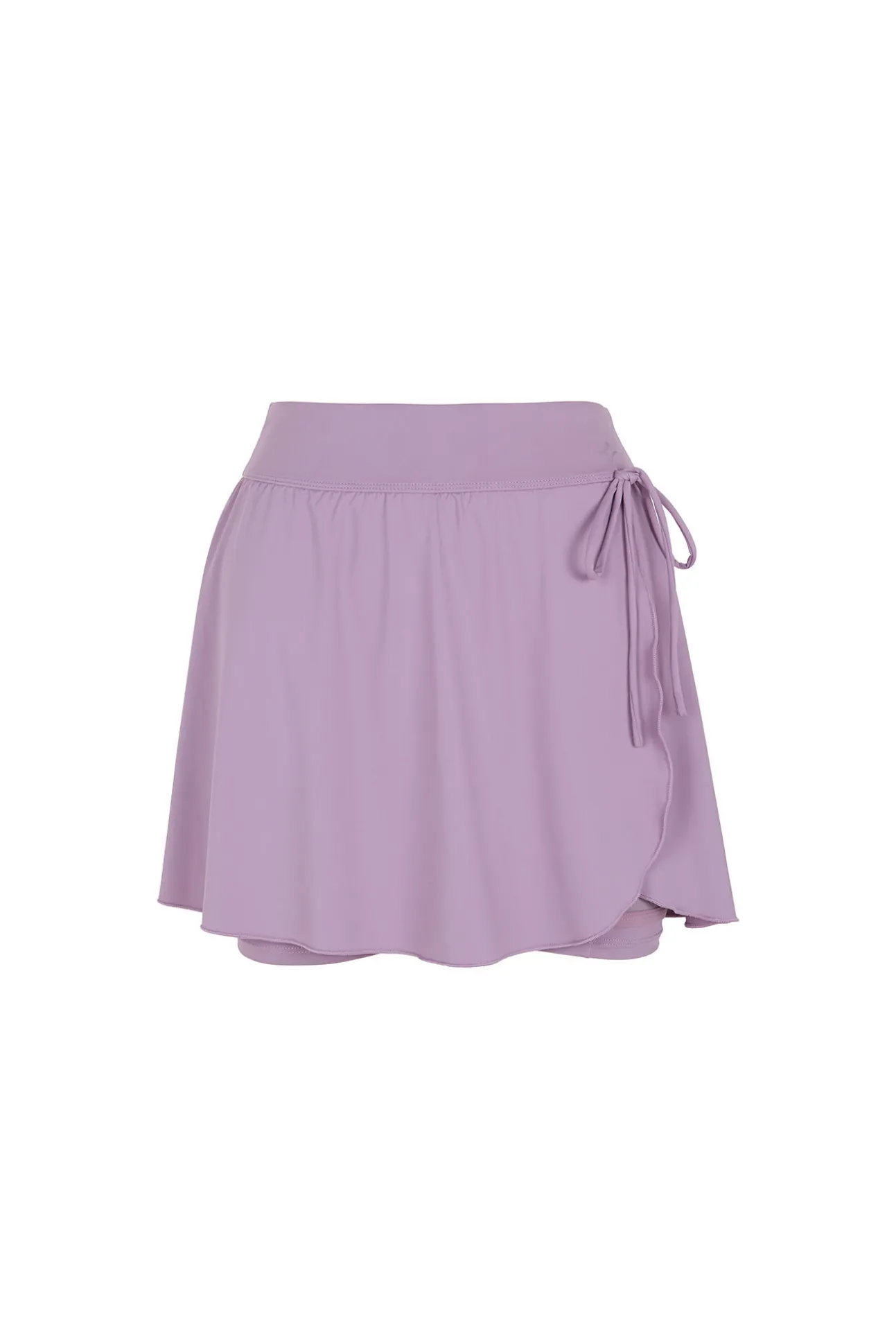 Falda microfibra lila malla interior