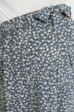 Falda midi estampado floral premamá