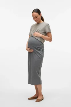 Falda midi maternity