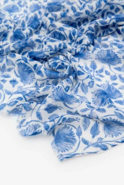 Fular floral bicolor