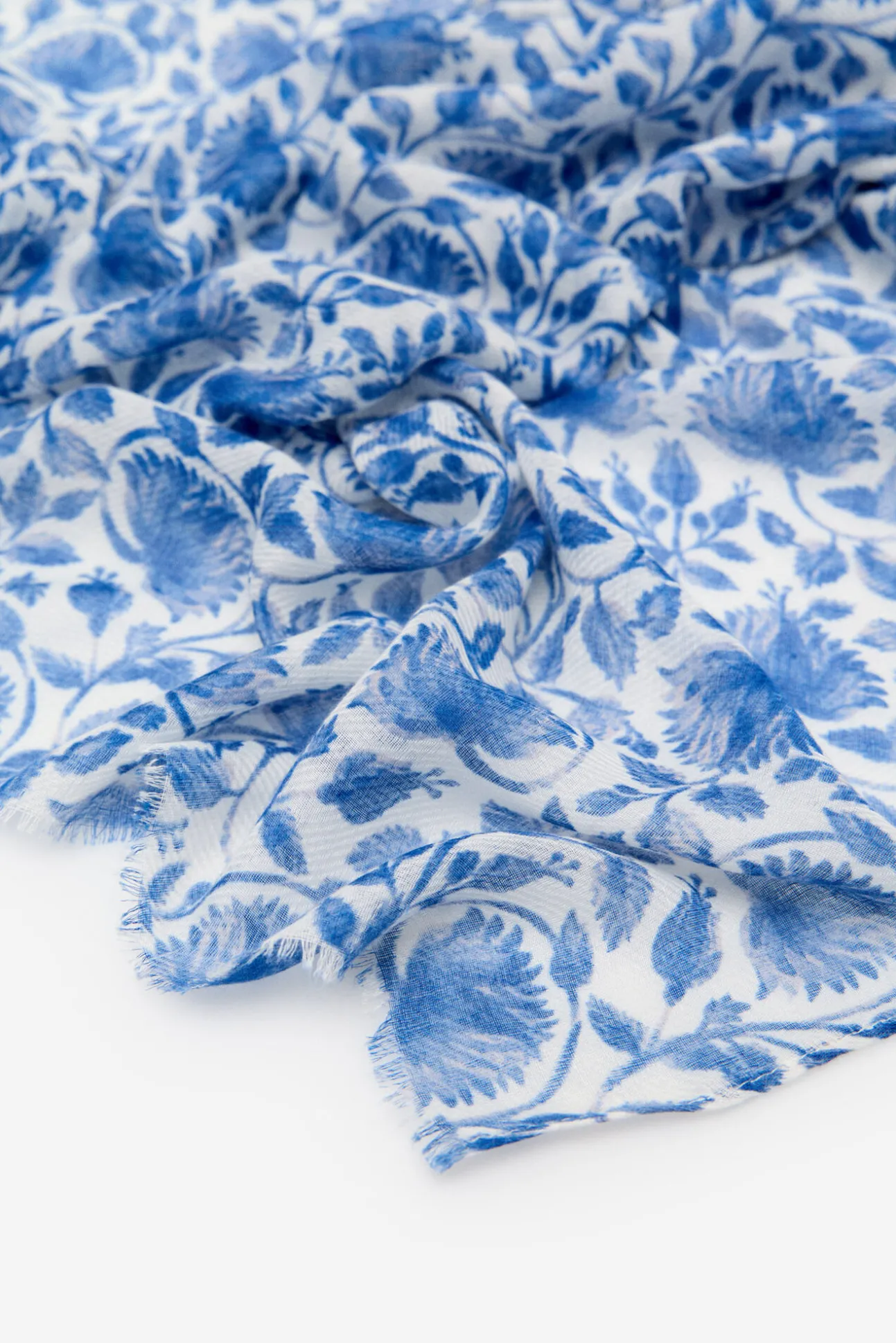 Fular floral bicolor