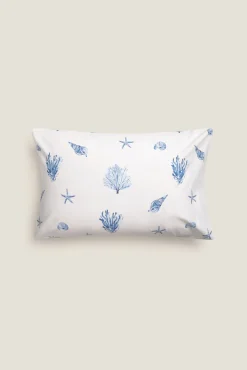 Funda almohada algodón motivos marinos
