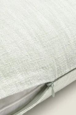 Funda cojín algodón efecto lino