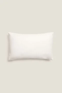 Funda cojín algodón hojas y flores