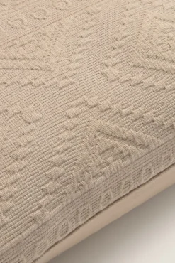 Funda cojín jacquard algodón patrones geométicos