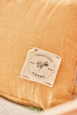Funda de cojín mostaza Gavema