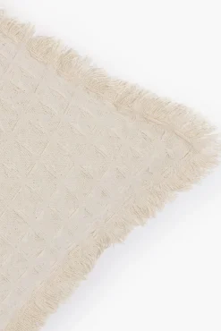 Funda de cojín Panal 45x45 Crudo