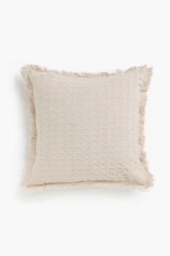 Funda de cojín Panal 45x45 Crudo