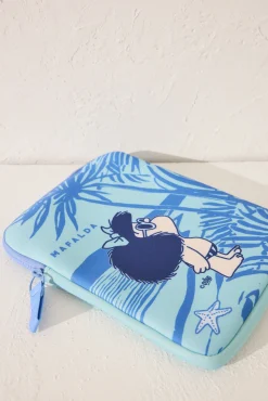 Funda iPad neopreno azul Mafalda
