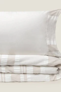 Funda nórdica algodón rayas. Cama 180-200cm.