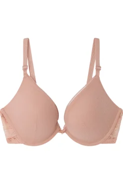 GORGEOUS Sujetador push up encaje tul rosa