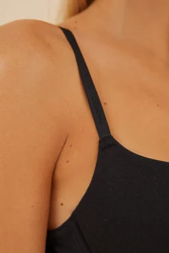 GORGEOUS Sujetador push up algodón negro