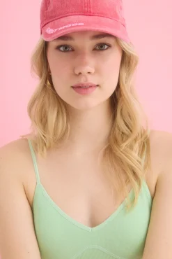Gorra algodón ajustable rosa