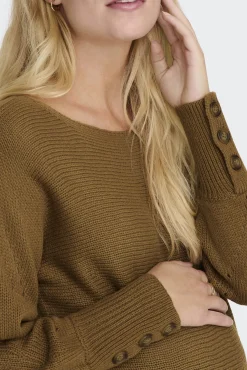 Jersey de punto premamá mangas abullonadas