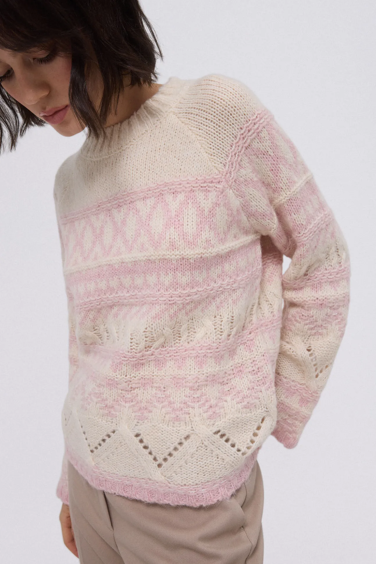 Jersey jacquard bicolor