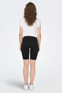 Legging ciclista seamless negro canalé