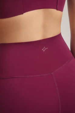 Leggings ciclista COMPRESSIVE granate logo