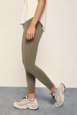 Leggings COMPRESSIVE caqui logo