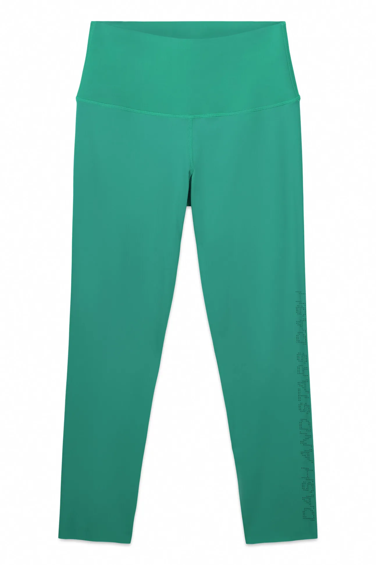 Leggings crop COMPRESSIVE verde logo