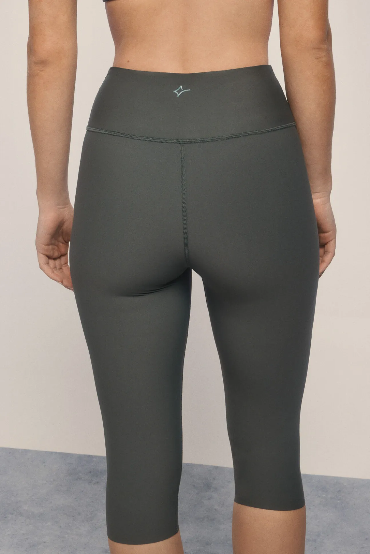 Leggings 4D STRECH largo 3/4 estampado verde