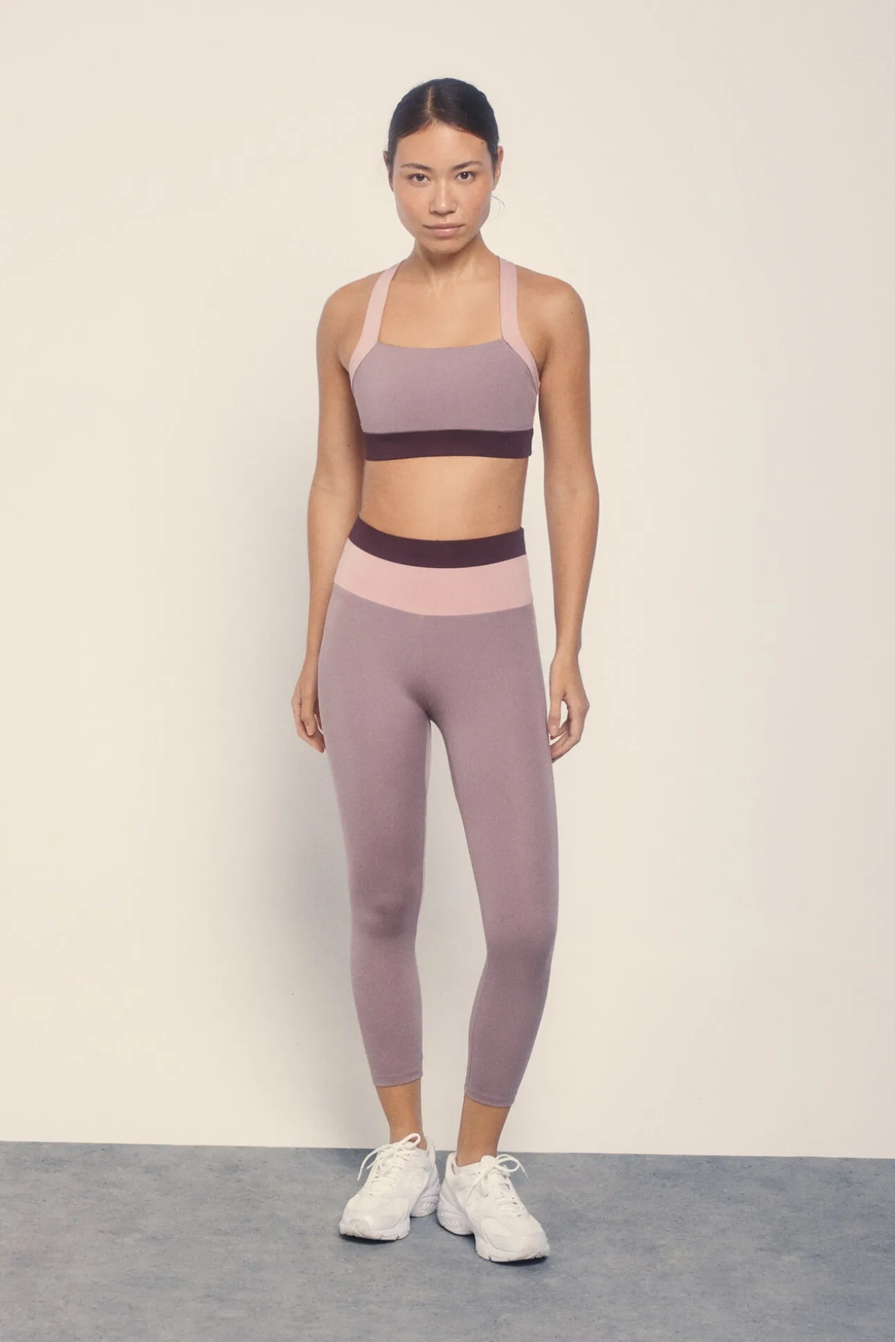 Leggings 4D STRETCH block rosa